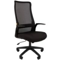 Кресло Chairman 573 (ткань/сетка черная)