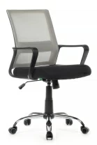 Кресло Минт RCH 1029MB (сетка серая/ткань черная)
