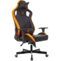 Кресло геймерское Knight Outrider (экокожа черная/экокожа оранжевая)